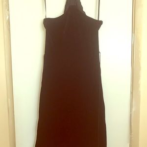 Max Studio halter dress velvet material